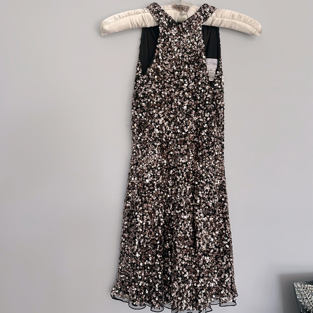 ROSE GOLD sequins dress